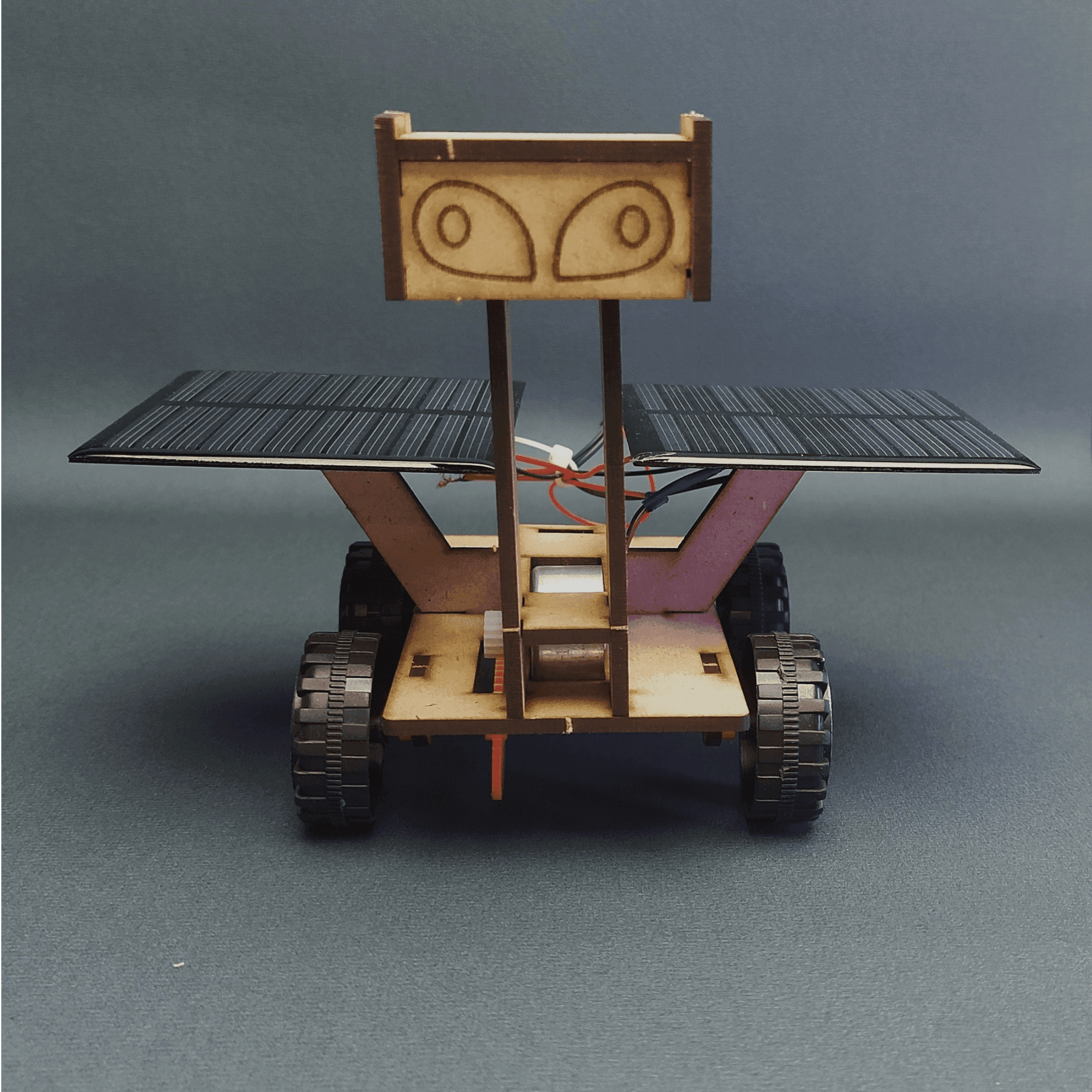 Moon Rover-Lunar Exploration New Assemble Creative Solar DIY Car Motor Robot Kit