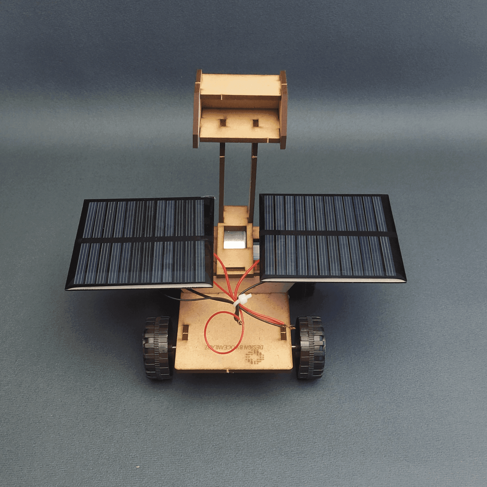 Moon Rover-Lunar Exploration New Assemble Creative Solar DIY Car Motor Robot Kit
