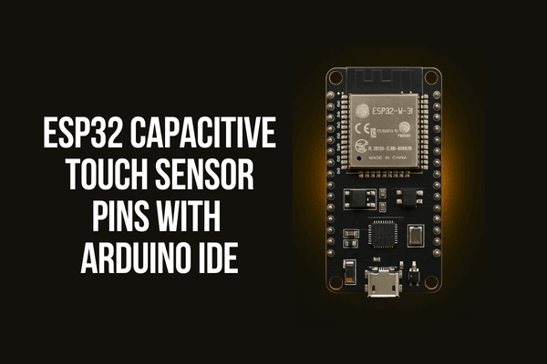 ESP32 Capacitive Touch Sensor Pins with Arduino IDE